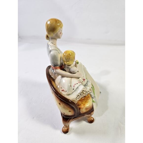 Josef Originals Collectibles Figurines Vintage Rare Mother Sitting With Child - Picture 9 of 9